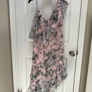 KEEPSAKE the Label Pink and Gray Floral Dress